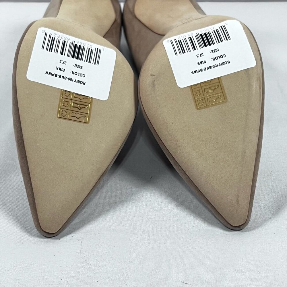 Jimmy Choo Romy 100 Ballet Pink Suede Pumps - Picture 5 of 11